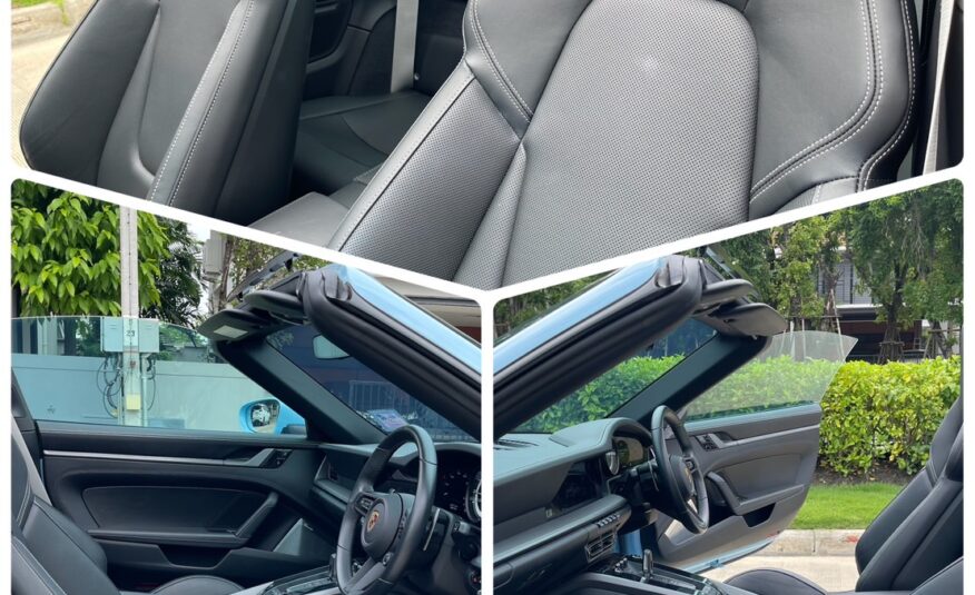 Porsche  911/992 Targa 4S สีพิเศษ CUSTOM COLOUR BLUE PASTEL (GULF BLUE)  ปี 2021 วิ่ง 4,500 กม.
