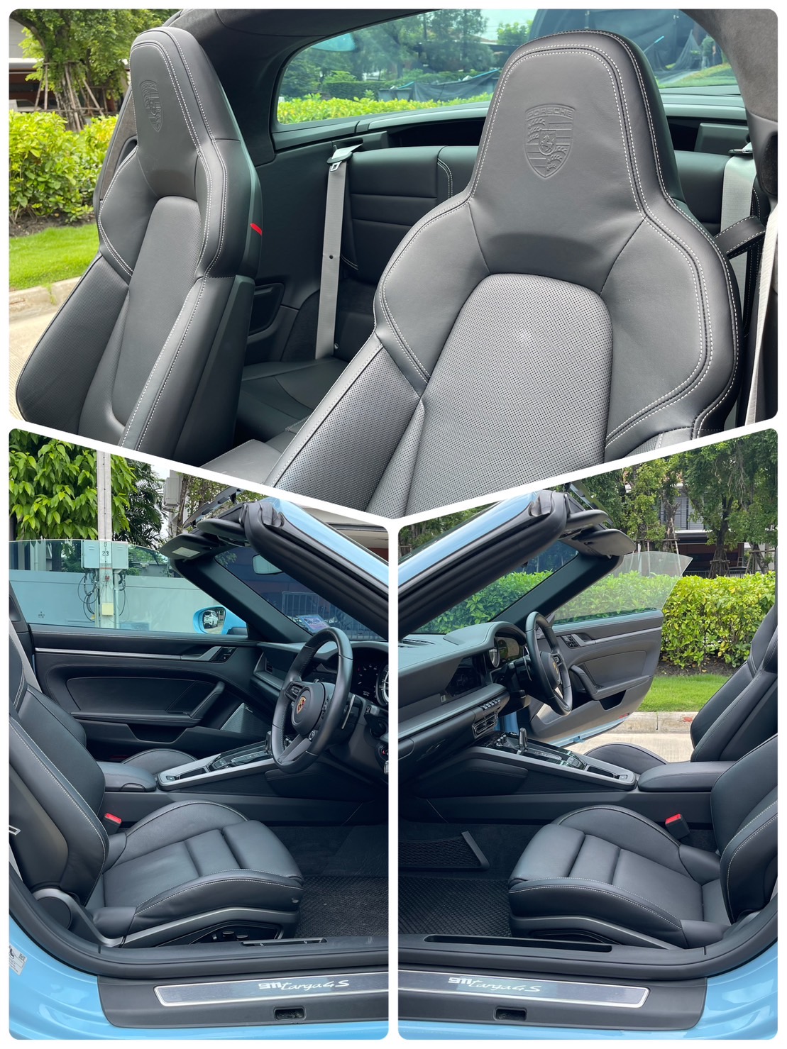 Porsche 911/992 Targa 4S สีพิเศษ CUSTOM COLOUR BLUE PASTEL (GULF BLUE) ปี 2021 วิ่ง 4,500 กม.